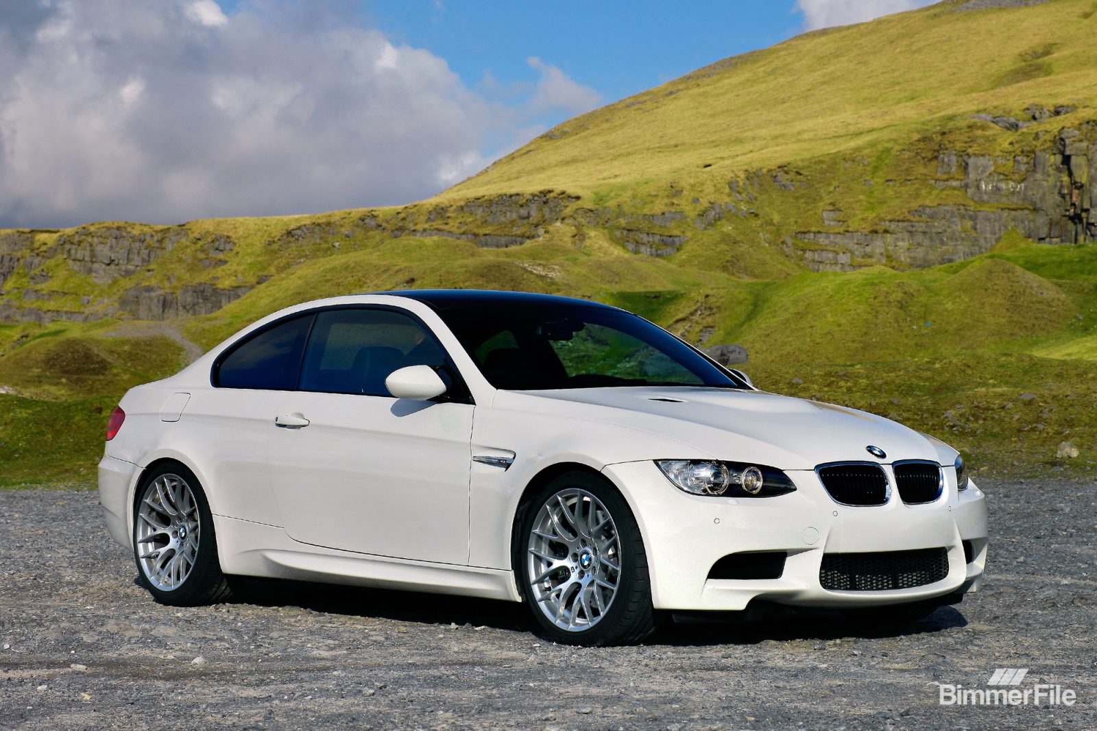 BMW E92 M3 coupe front three-quarter